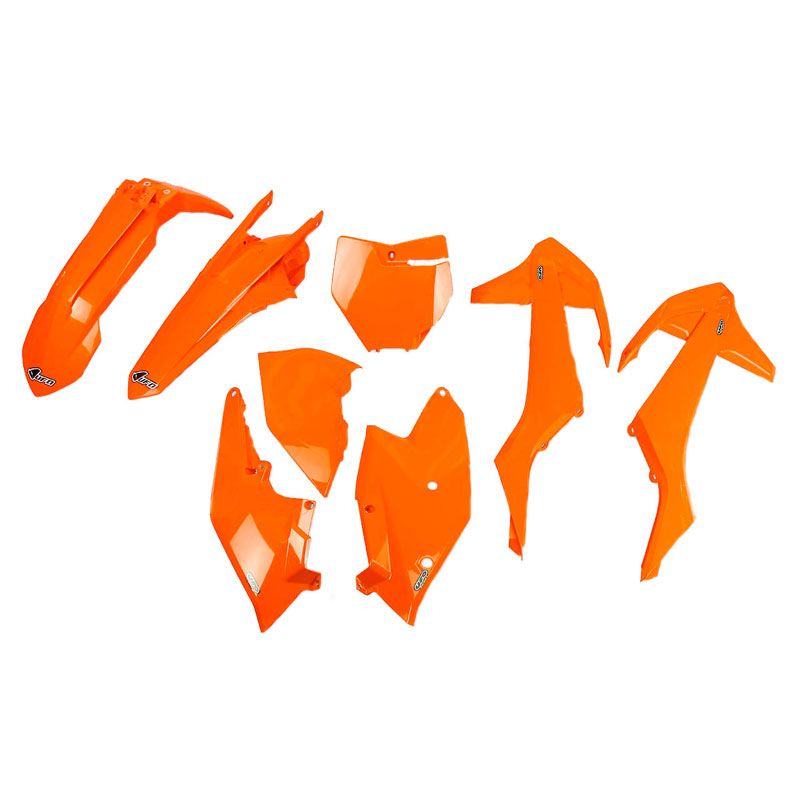 Image of Kit plastiques Ufo couleur orange fluo