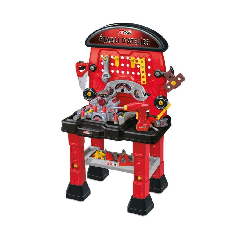Miniature KS Tools Établi d'atelier pour enfants, 78 pièces