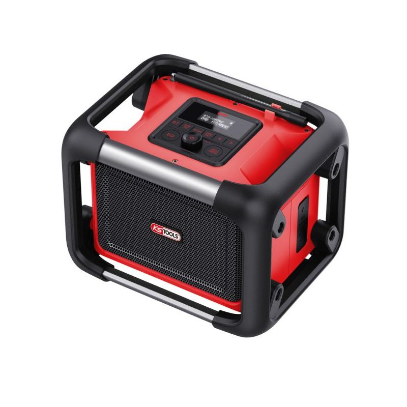 Enceinte KS Tools de chantier avec batterie 18V 4Ah et chargeur rapide