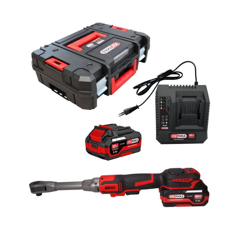Clé à rochet KS Tools 1/2'' 18V, 2 batteries et chargeur