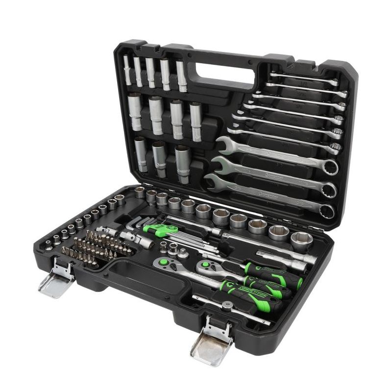 Douille Competition by KS Coffret avec accessoires 1/4"+3/8", 91 pcs