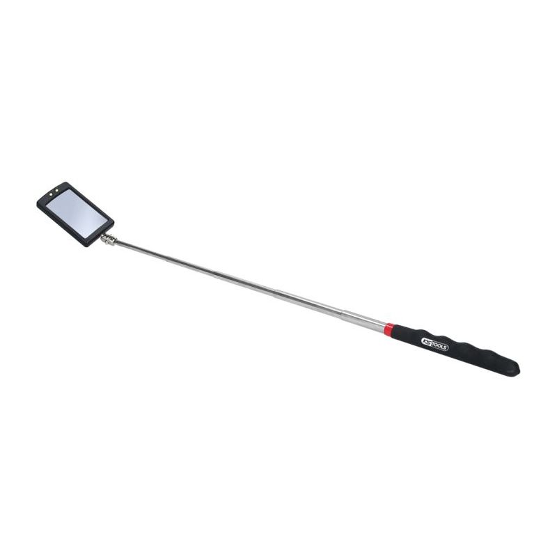 Miroir KS Tools d?inspection télescopique orientable avec éclairage LED
