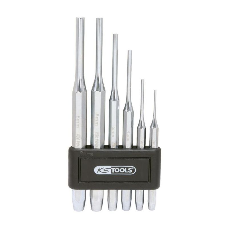 Chasse goupilles KS Tools Jeu de 6 chromées, 2-3-4-5-6-8 mm