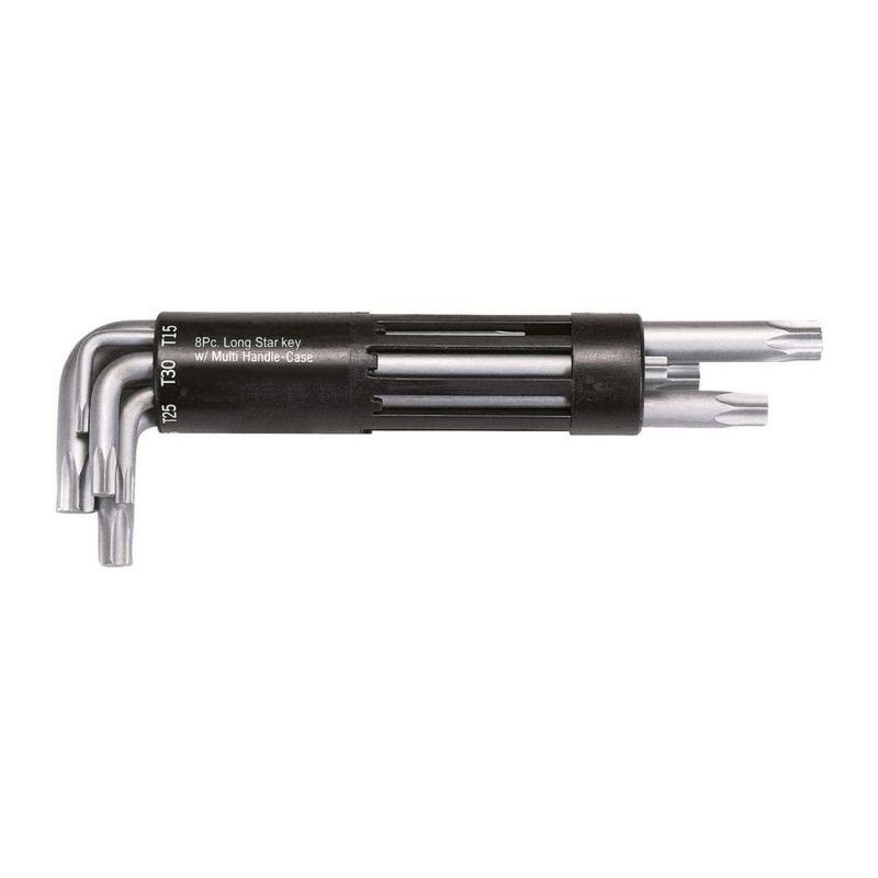 Clé mixte KS Tools Jeu de 8 clés mâles TORX® longues, T10 à T50