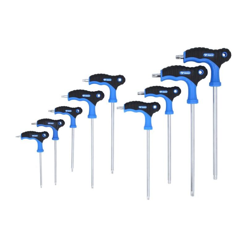 Clé en T Brilliant Tools mâles TORX®, 9 pcs