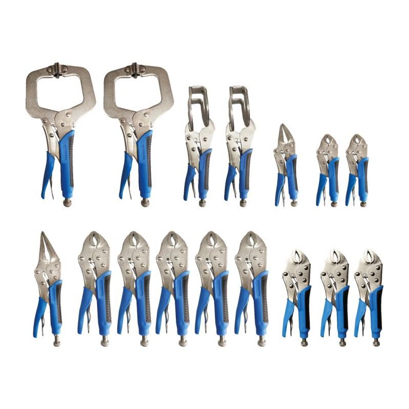 Pince-étau Brilliant Tools Pochette de 16 à verrouillage