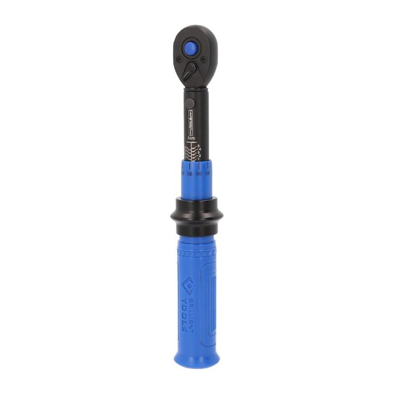 Clé dynamométrique Brilliant Tools à cliquet réversible 1/4", 1-5 Nm