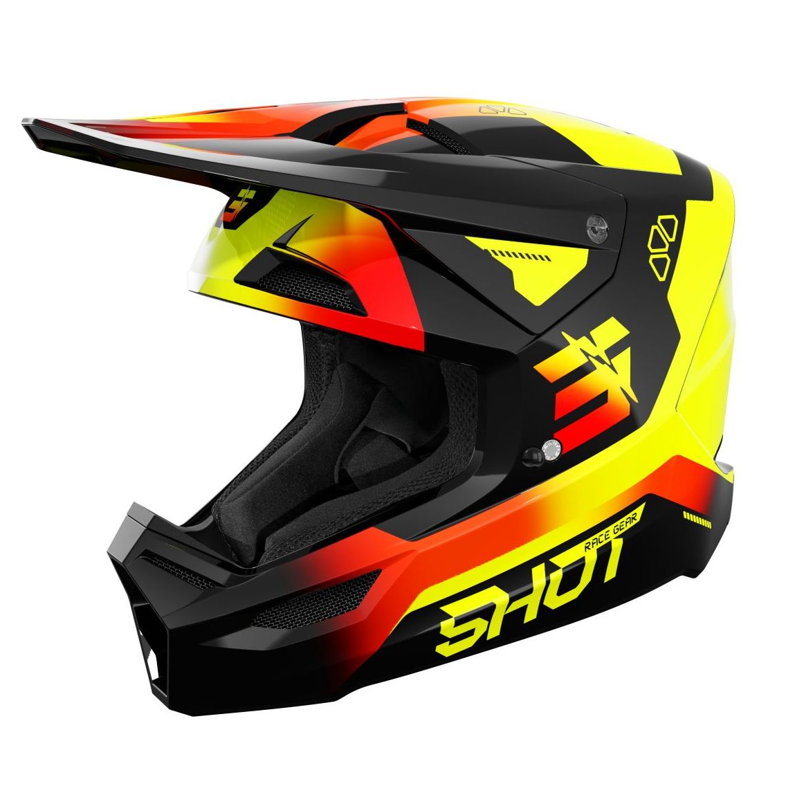 Casque cross Shot FURIOUS - ENFANT - ROCKET