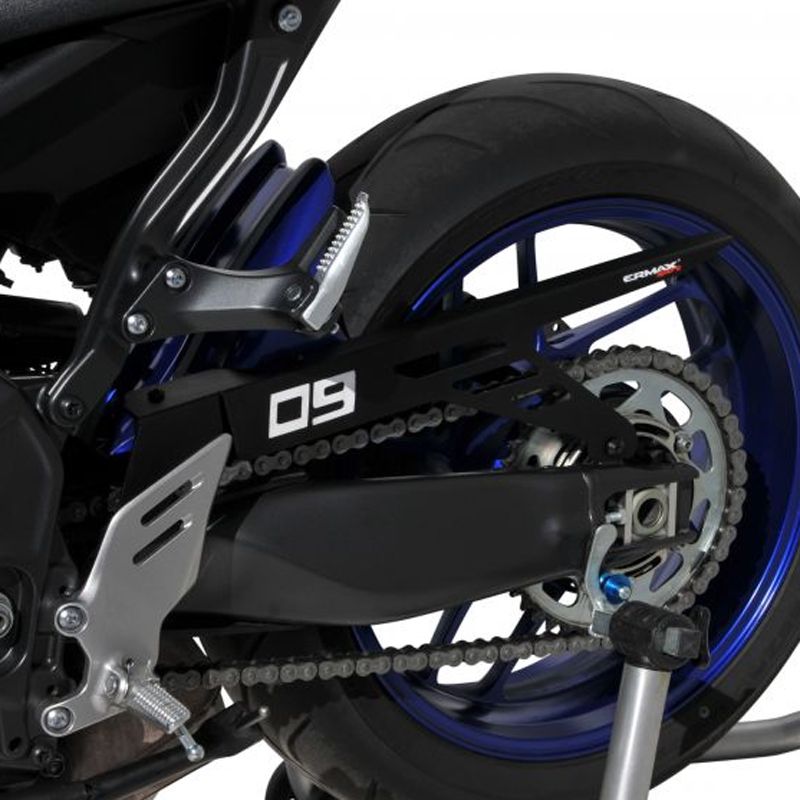 Garde boue Ermax Arrière EVO avec carter de chaine aluminium