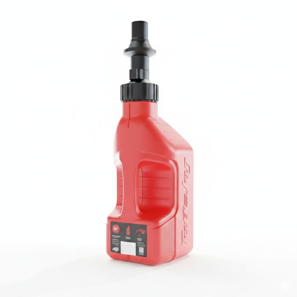 Jerrican Tuff Jug rouge avec bouchon Ripper 1.25G/5L
