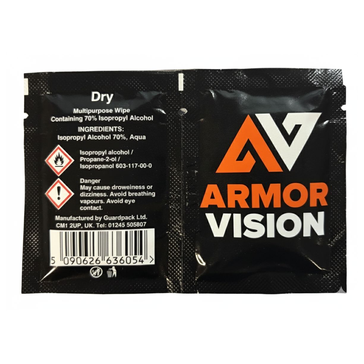 Lingettes Armor Vision préparation pour film hydrophobe