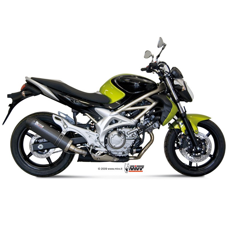 Silencieux Mivv Ovale Carbone (extrémité en carbone)