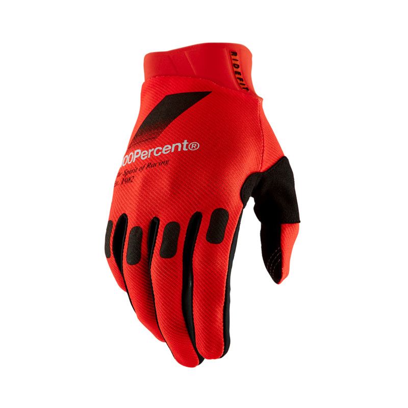Gants cross 100% RIDEFIT ROUGE 2024