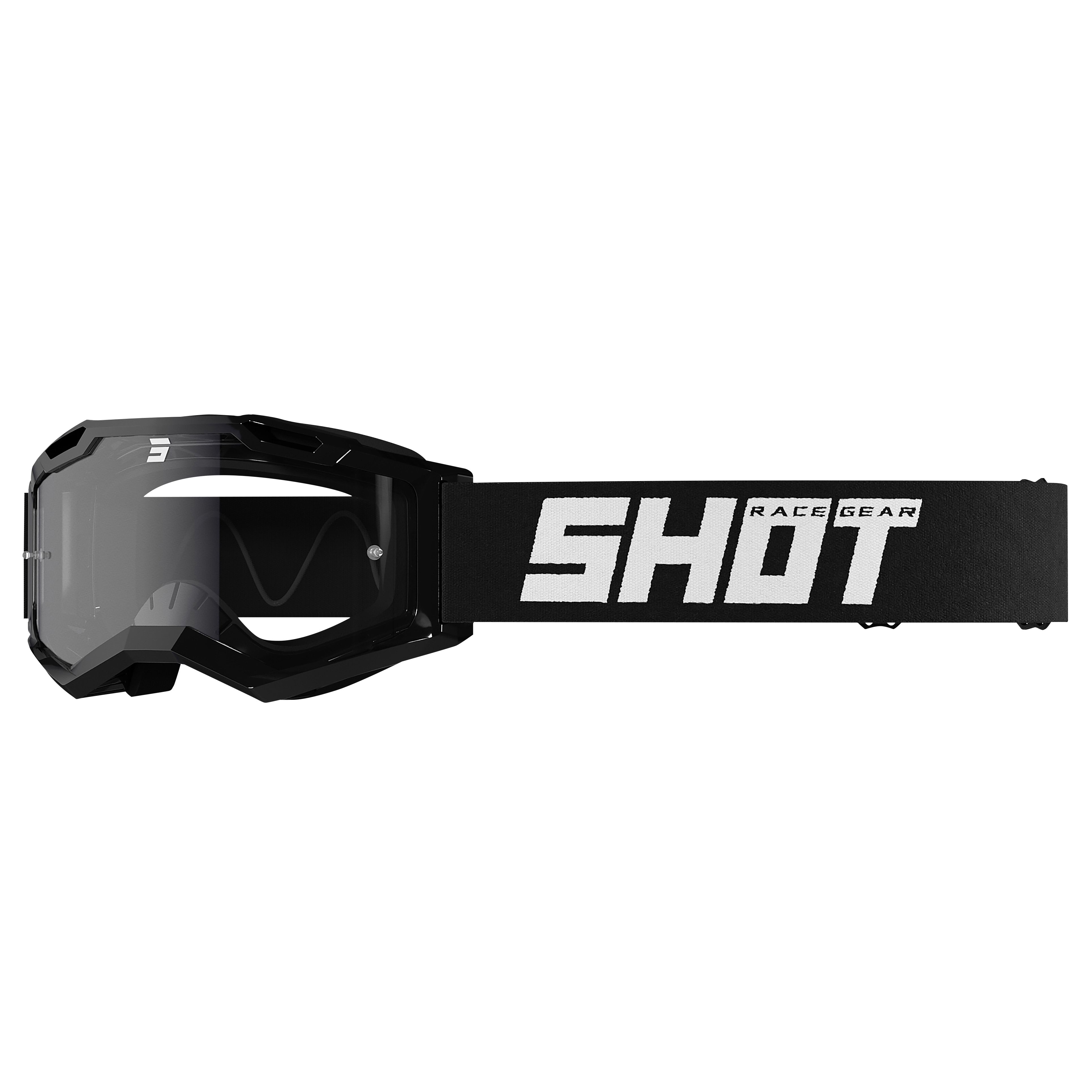 Masque cross Shot ASSAULT 2.0 - SOLID BLACK GLOSSY 2023