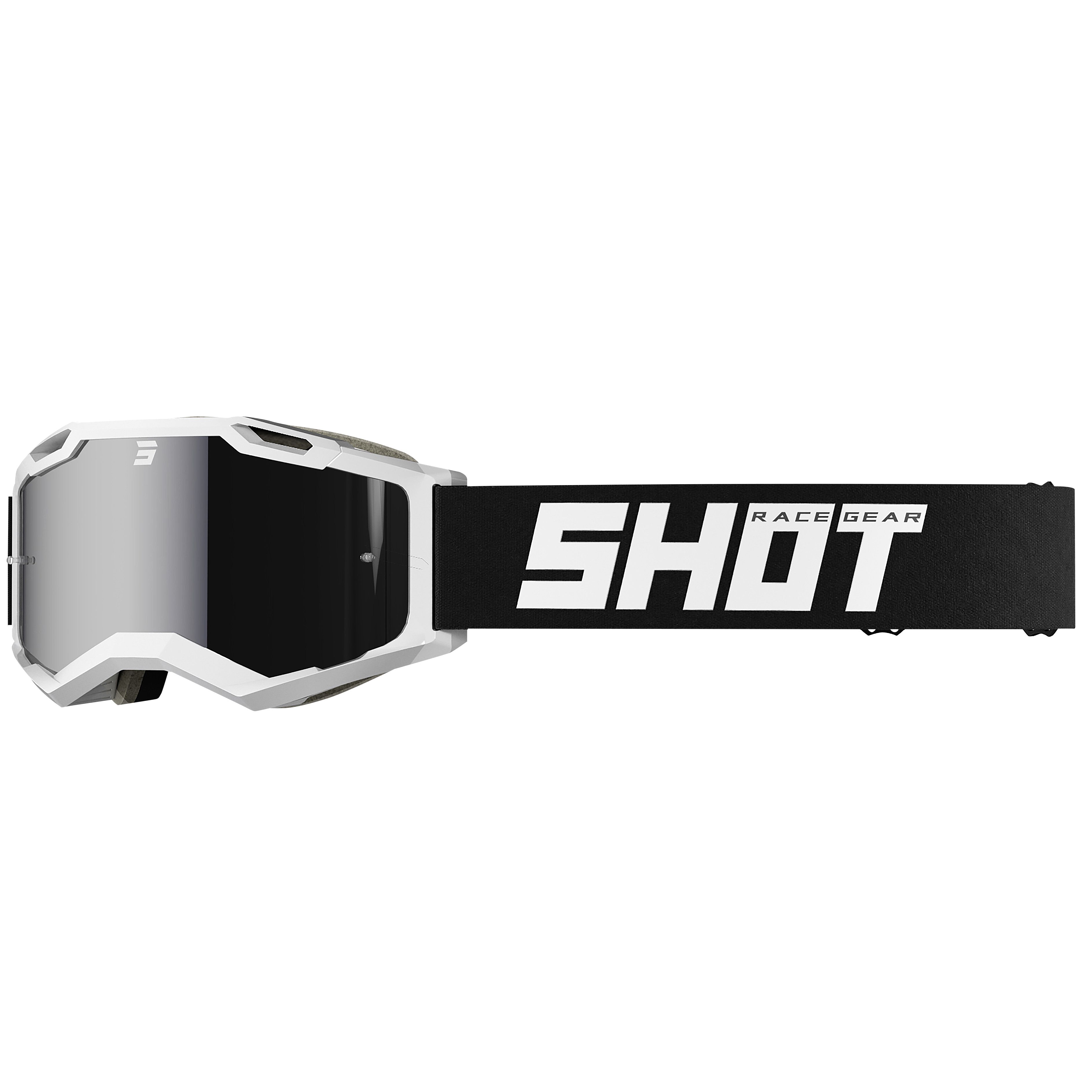 Masque cross Shot IRIS 2.0 - SOLID WHITE GLOSSY 2023