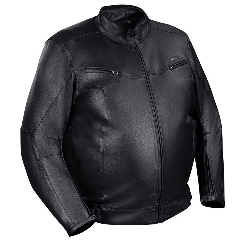 Image of Bering Gringo Veste de cuir de moto grande taille Noir L