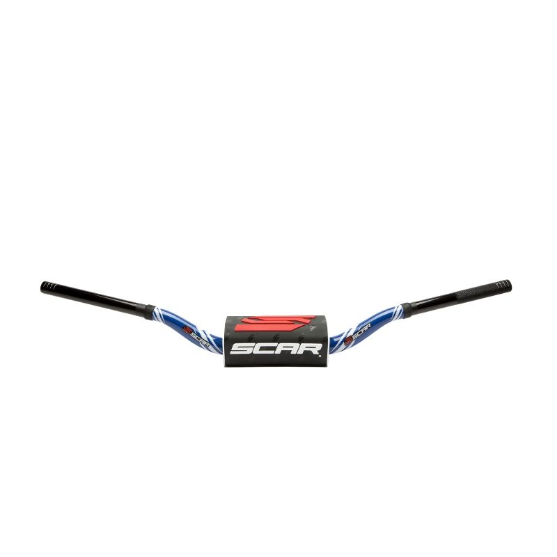 SCAR Guidon Scar O² COLOR Ø28,6 - 65/85 High Mini RC Style BLUE — noir et bleu