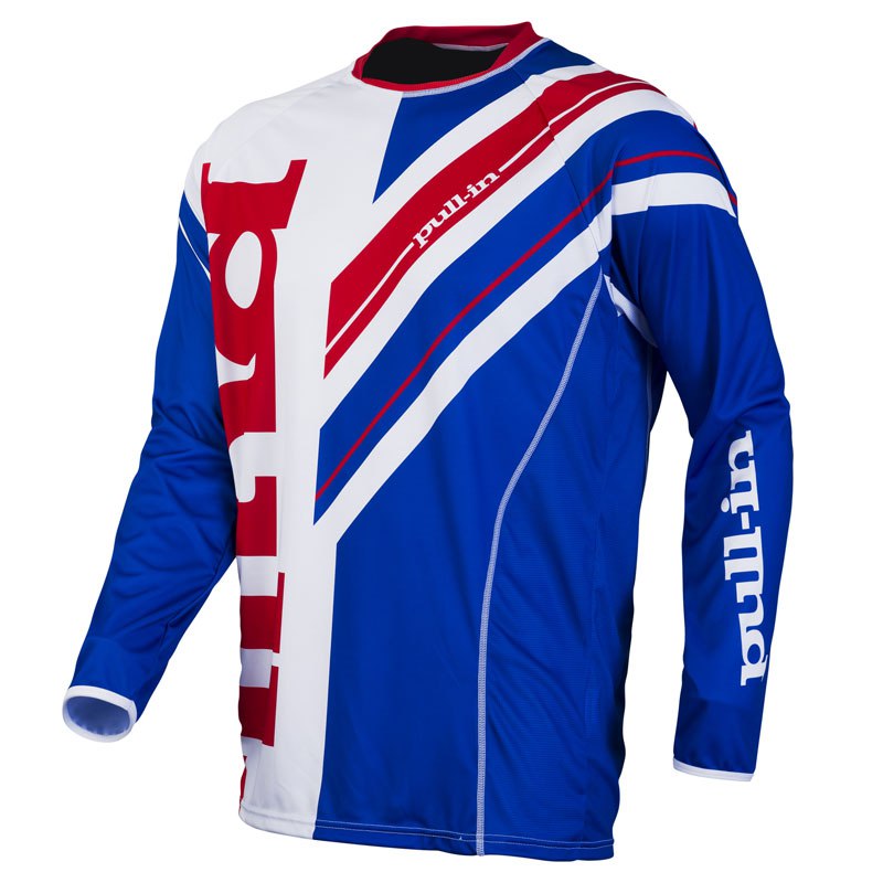 Maillot Cross Pull-in Frenchy Bleu/blanc