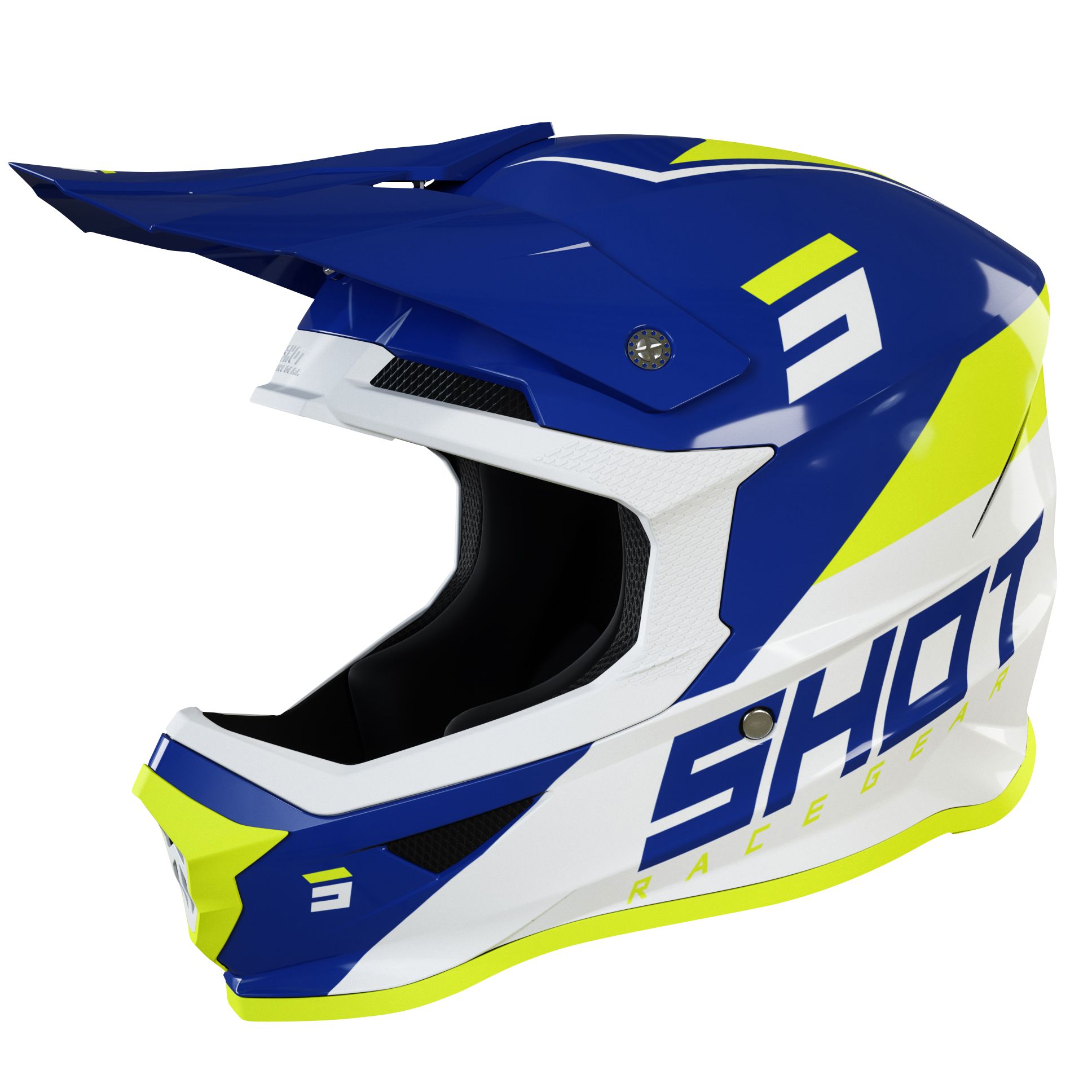 Image of Casque cross Shot FURIOUS CHASE - NAVY GLOSSY 2022