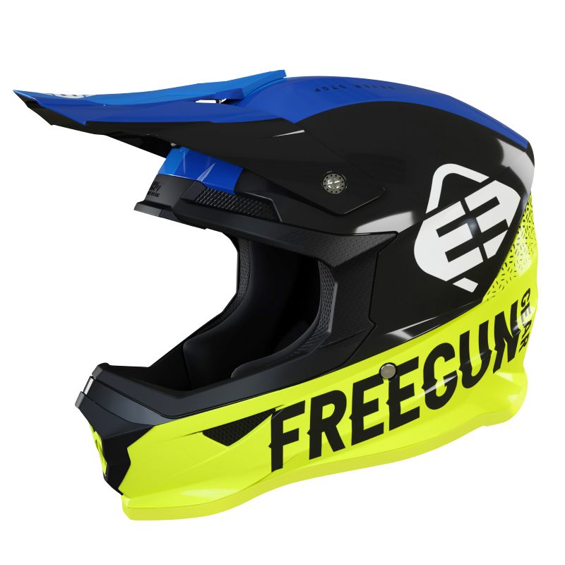 Image of Casque cross Shot by Freegun XP-4 ATTACK NEON YELLOW GLOSSY ENFANT