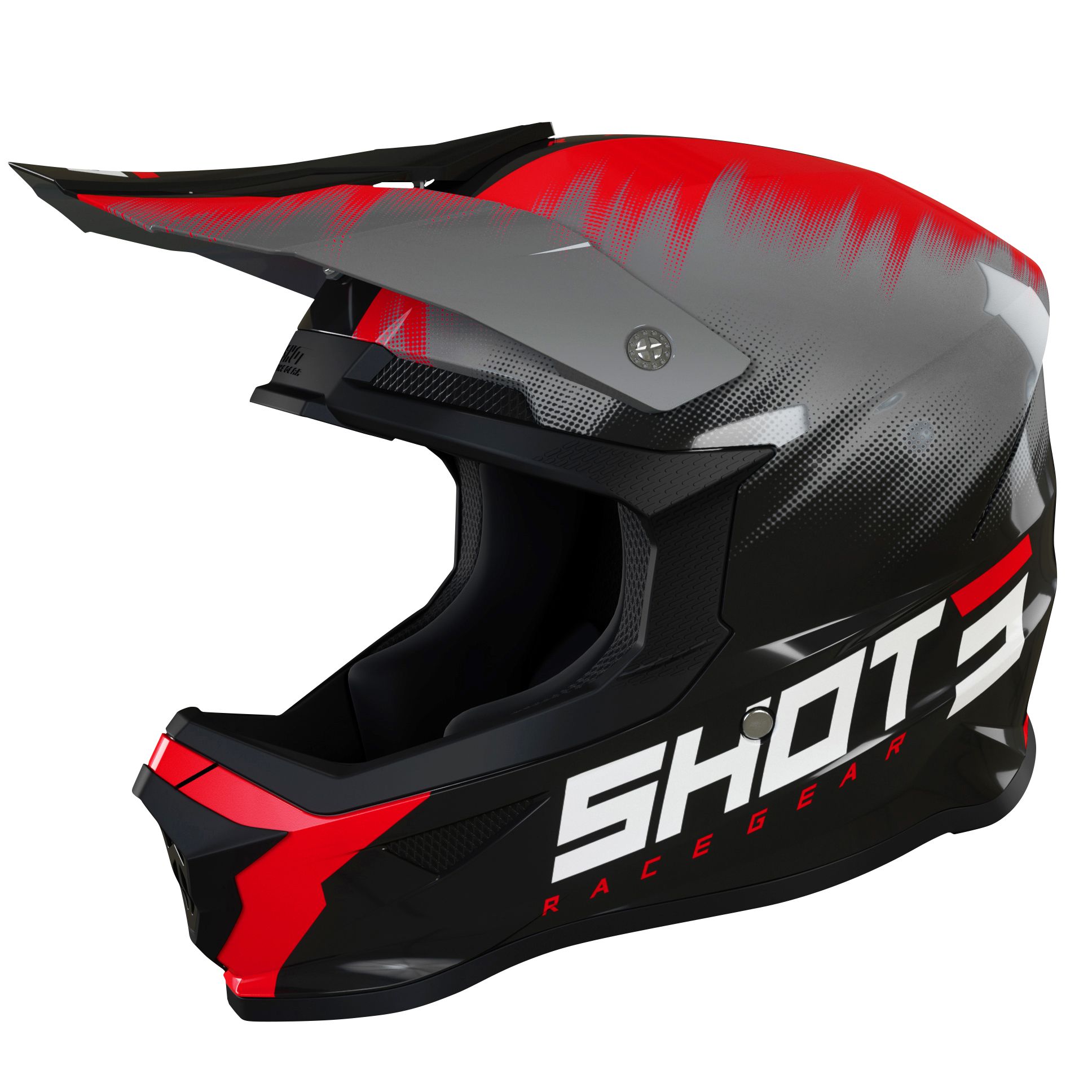 Image of Casque cross Shot FURIOUS VERSUS - RED GLOSSY 2022