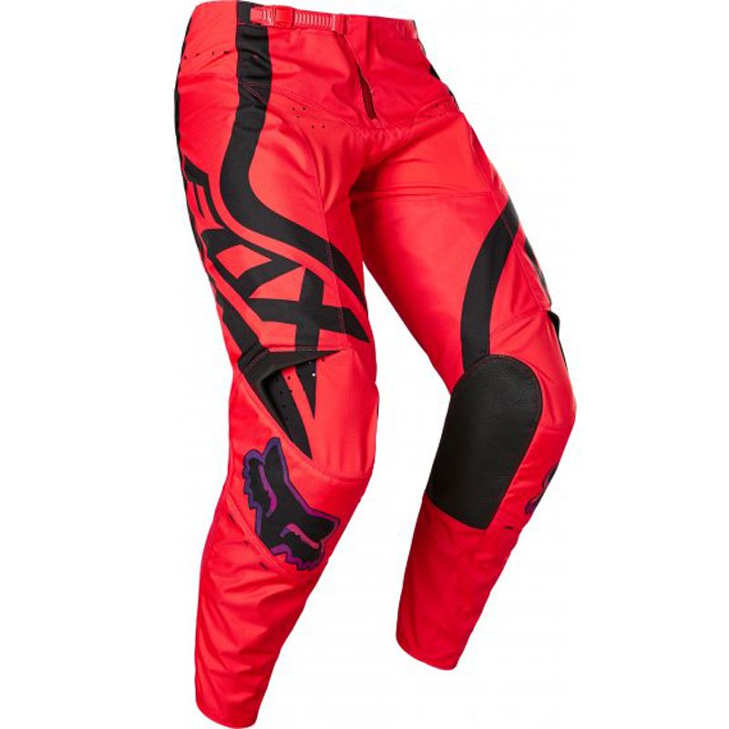 Image of Pantalon cross Fox 180 VENZ - FLUO RED ENFANT