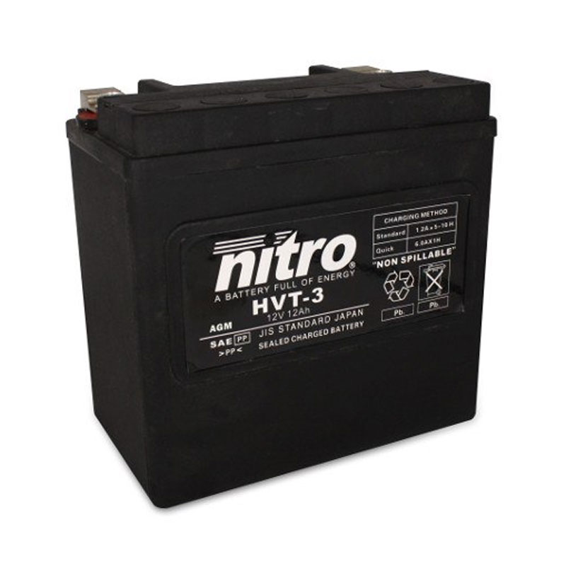 Image of Batterie Nitro HVT 03 SLA FERME TYPE ACIDE SANS ENTRETIEN/PRÊTE À L'EMPLOI