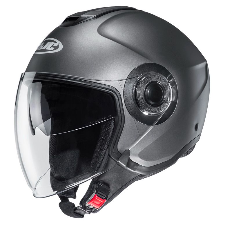 HJC Casque jet HJC I40N — titane mat
