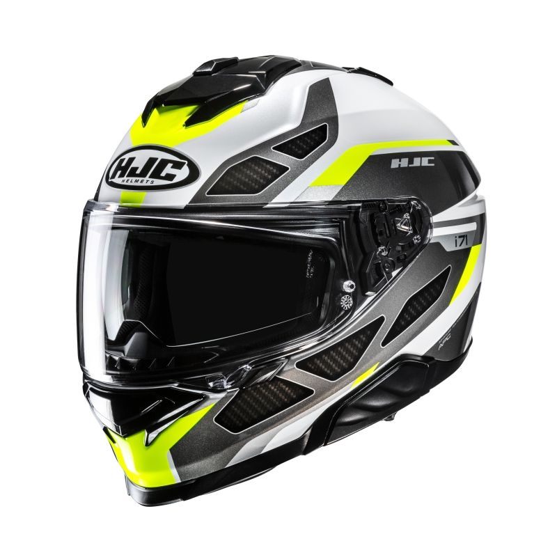 HJC Casque intégral HJC I71 - ZEST — gris, blanc et jaune