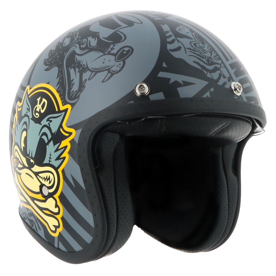 Casque jet Helstons VON DUTCH BIG CAT