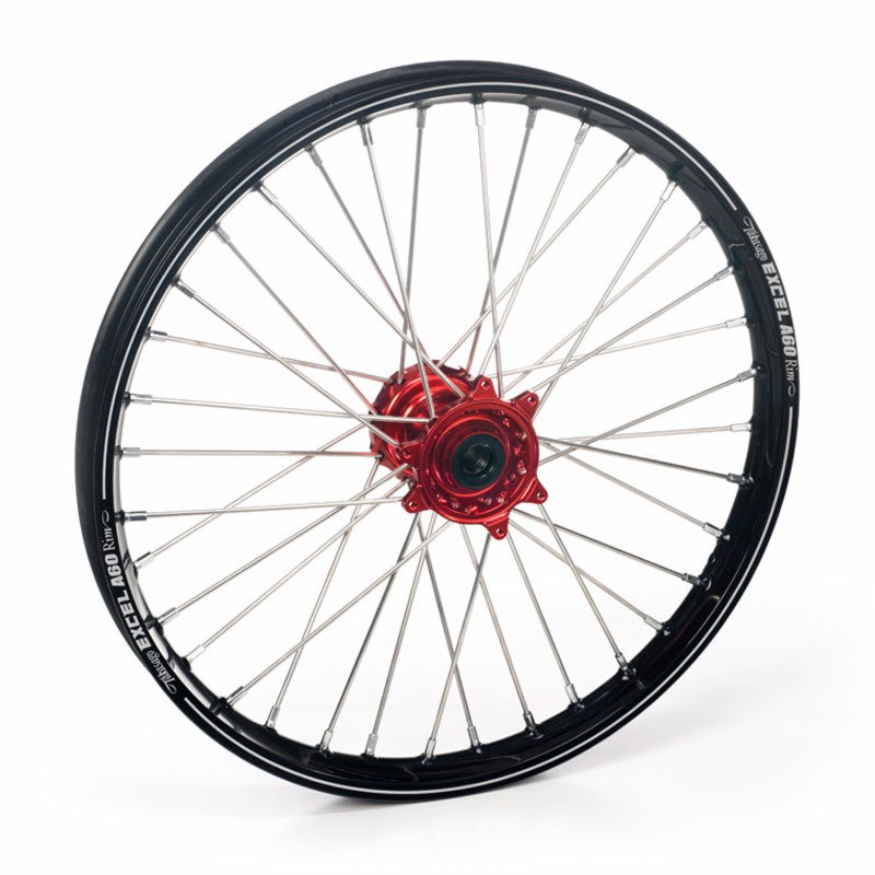 Roue Haan Wheels avant dimension 17x1.40 Noir/Rouge