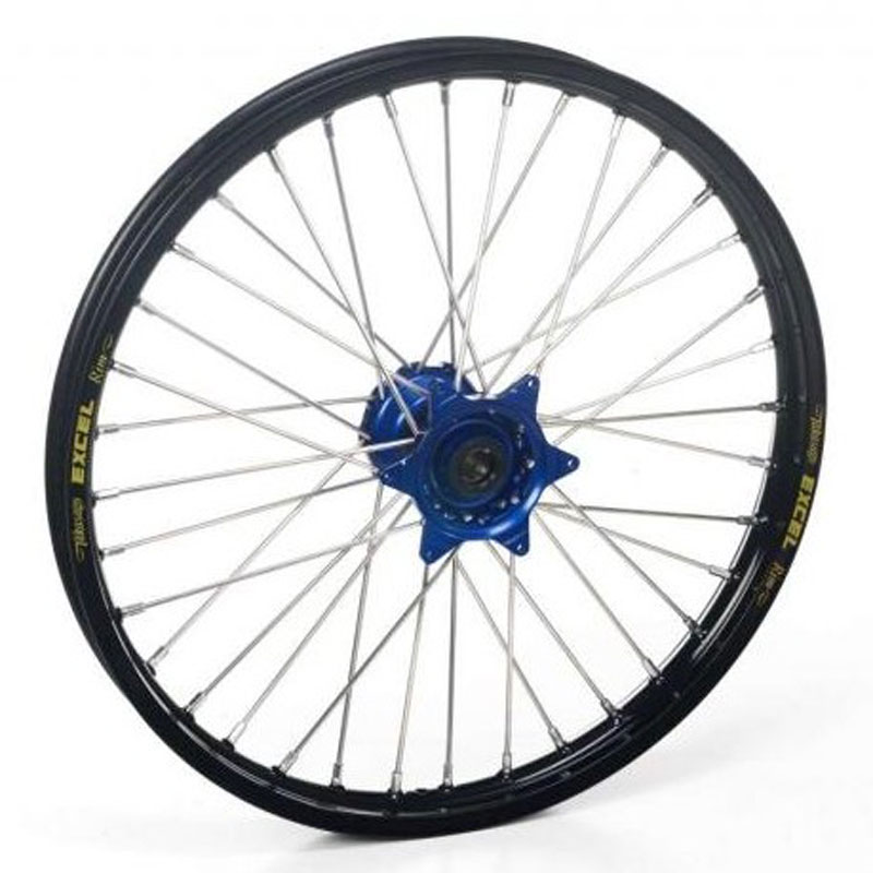 Roue Haan Wheels avant dimension 21x1.60 Noir/Bleu