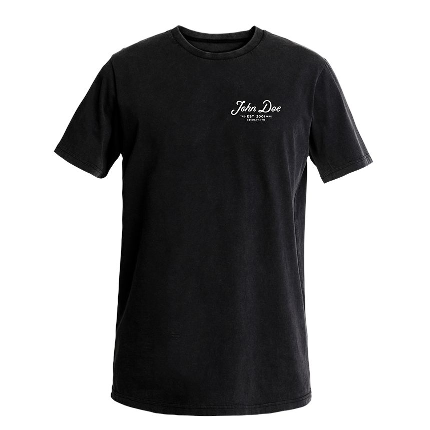 JOHNDOE T-Shirt manches courtes John Doe JD LETTERING — noir