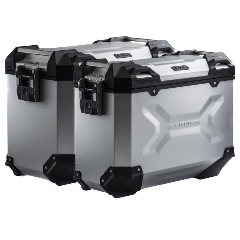 Valise SW-MOTECH KIT COMPLET TRAX ADVENTURE GRIS ANODISE 45/37 L
