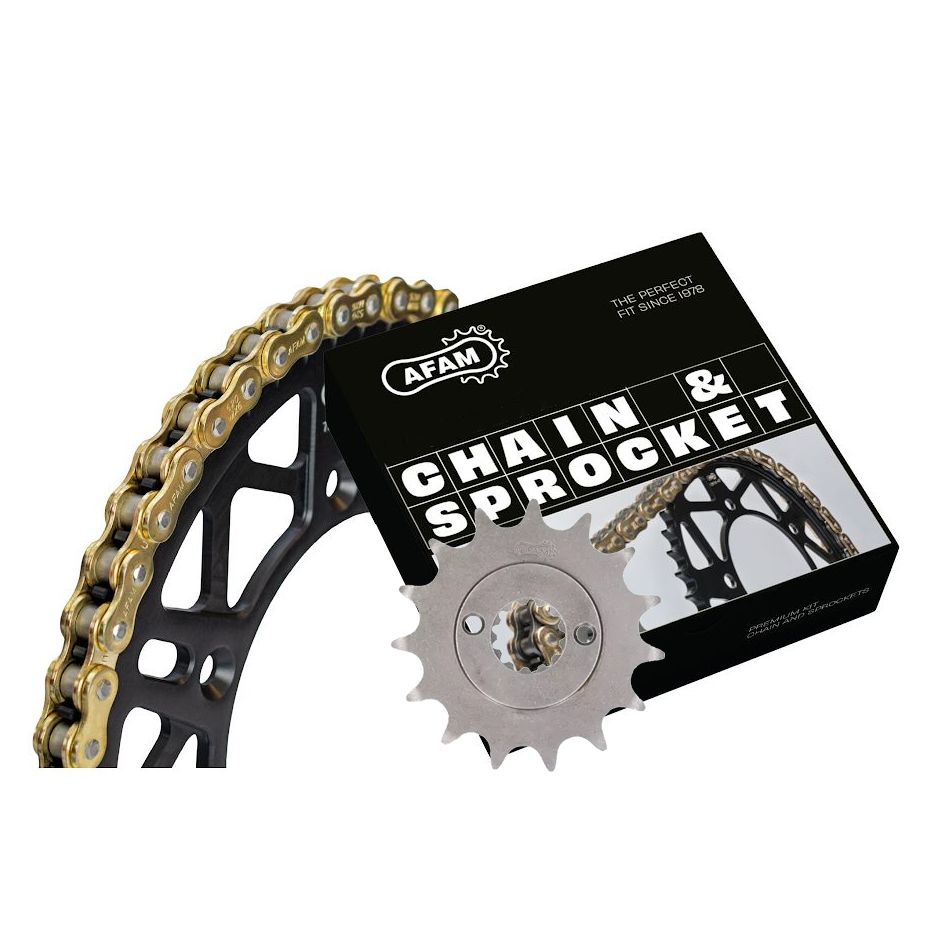 Kit chaine AFAM 525 Type Acier Premium