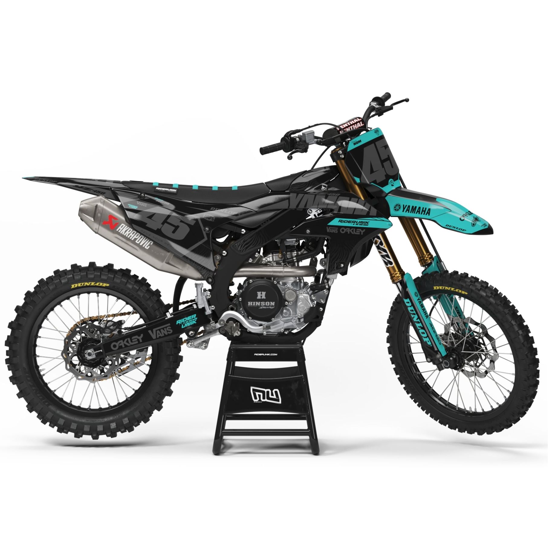 Kit déco RiderUnik ZEBRA TEAL