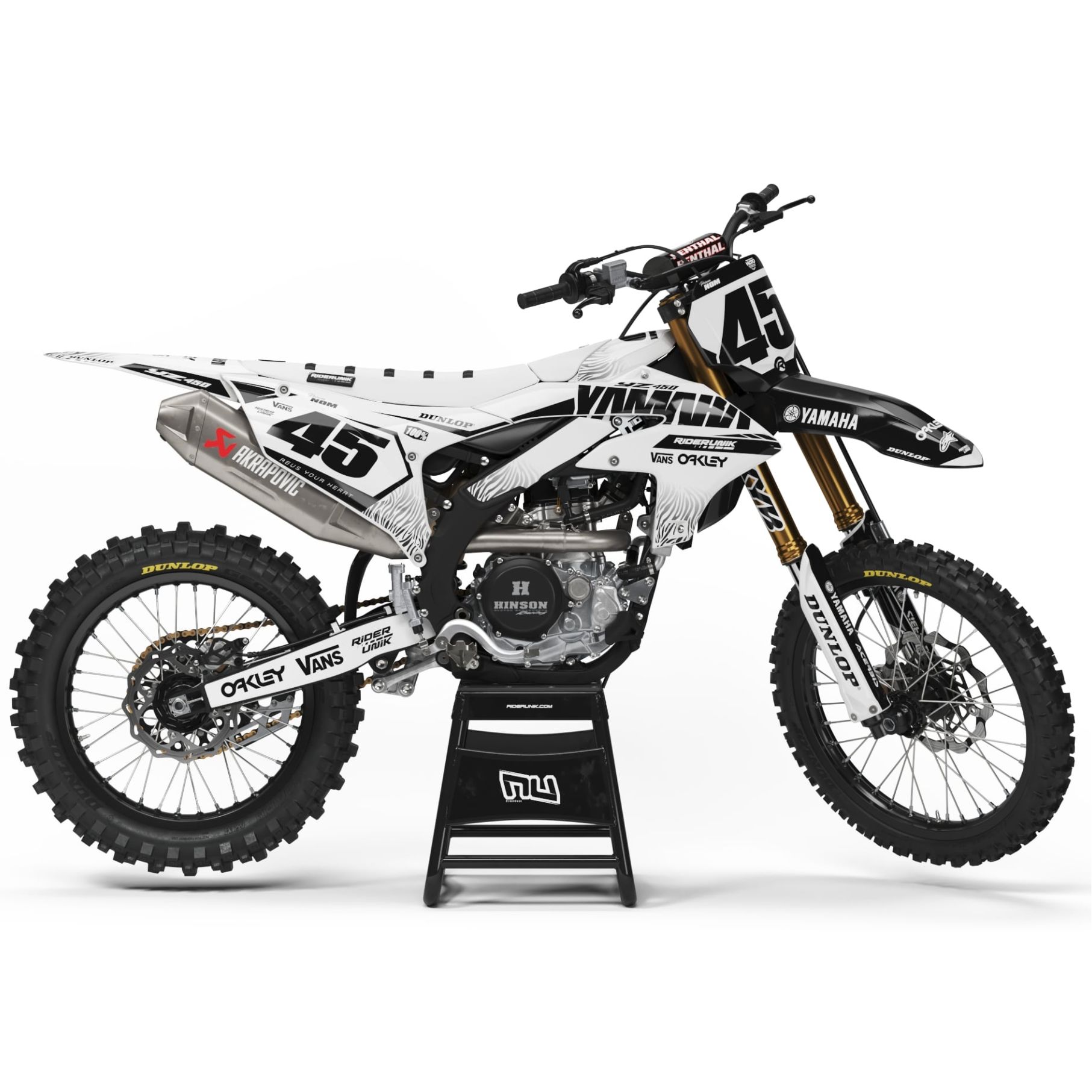 Kit déco RiderUnik ZEBRA WHITE