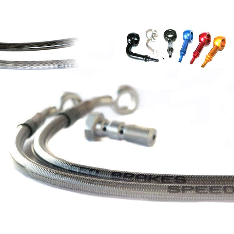 Kit durite de frein Tecnium Aviation SPEEDBRAKES inox/raccord titane
