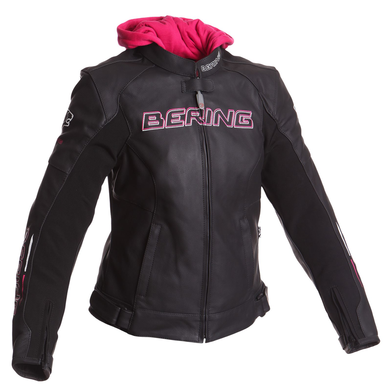 Blouson Bering LADY SWITCH NOIR/BLANC FUSHIA