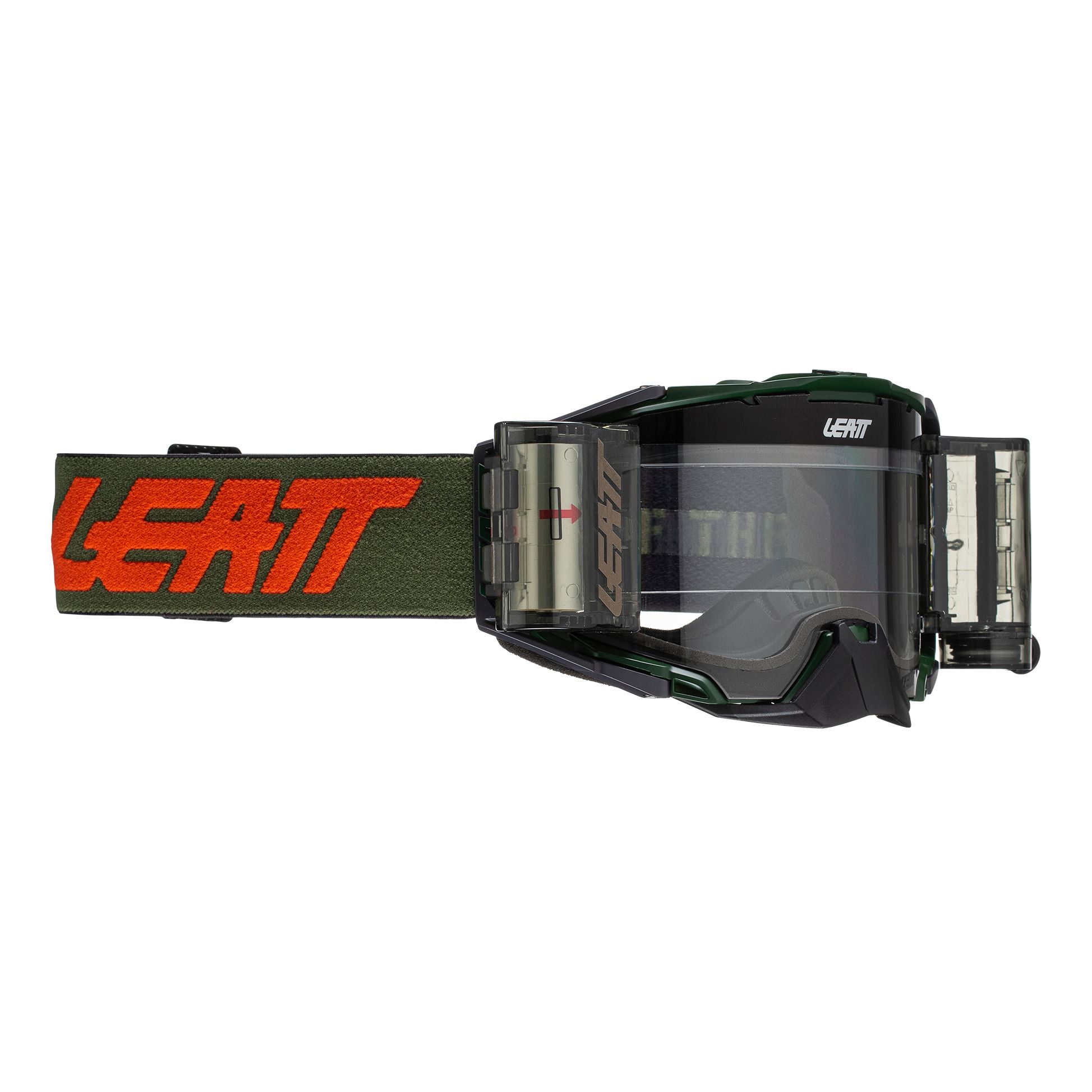 Image of Leatt Velocity 6.5 Roll-Off Combat Lunettes de motocross Vert unique taille