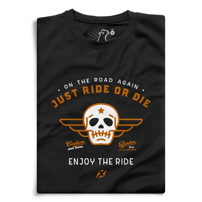 Image of T-Shirt manches courtes Le Gallodrome JUST RIDE OR DIE
