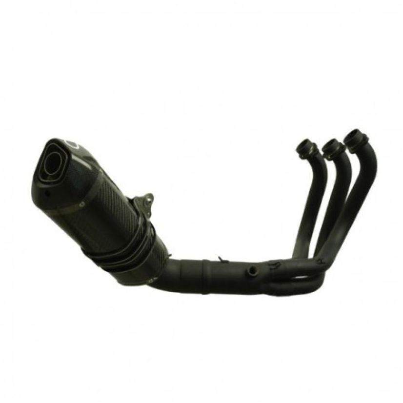 Ligne Complète Termignoni "BLACK EDITION" HOMOLOGUEE 3-1 COLLECTEUR INOX SILENCIEUX FULL CARBONE