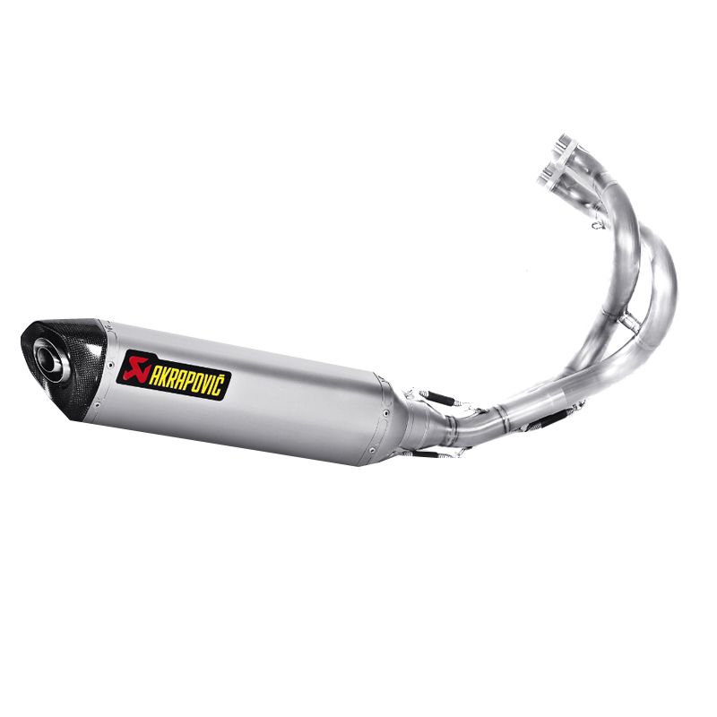 Image of Ligne Complète Akrapovic Racing Titane embout carbone