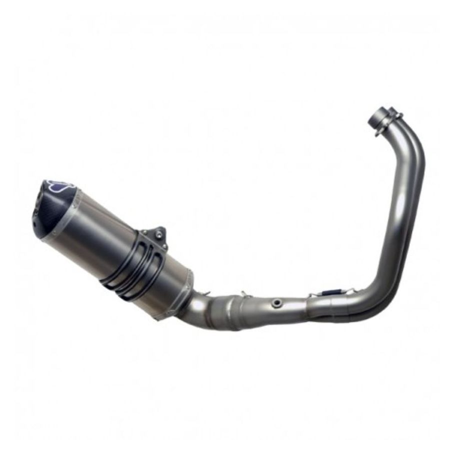 Ligne Complète Termignoni HOMOLOGUEE 2-1 COLLECTEUR INOX SILENCIEUX TITANE-CARBONE