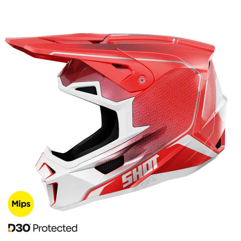 SHOT Casque cross Shot LITE - CHALLENGER 2025 — rouge