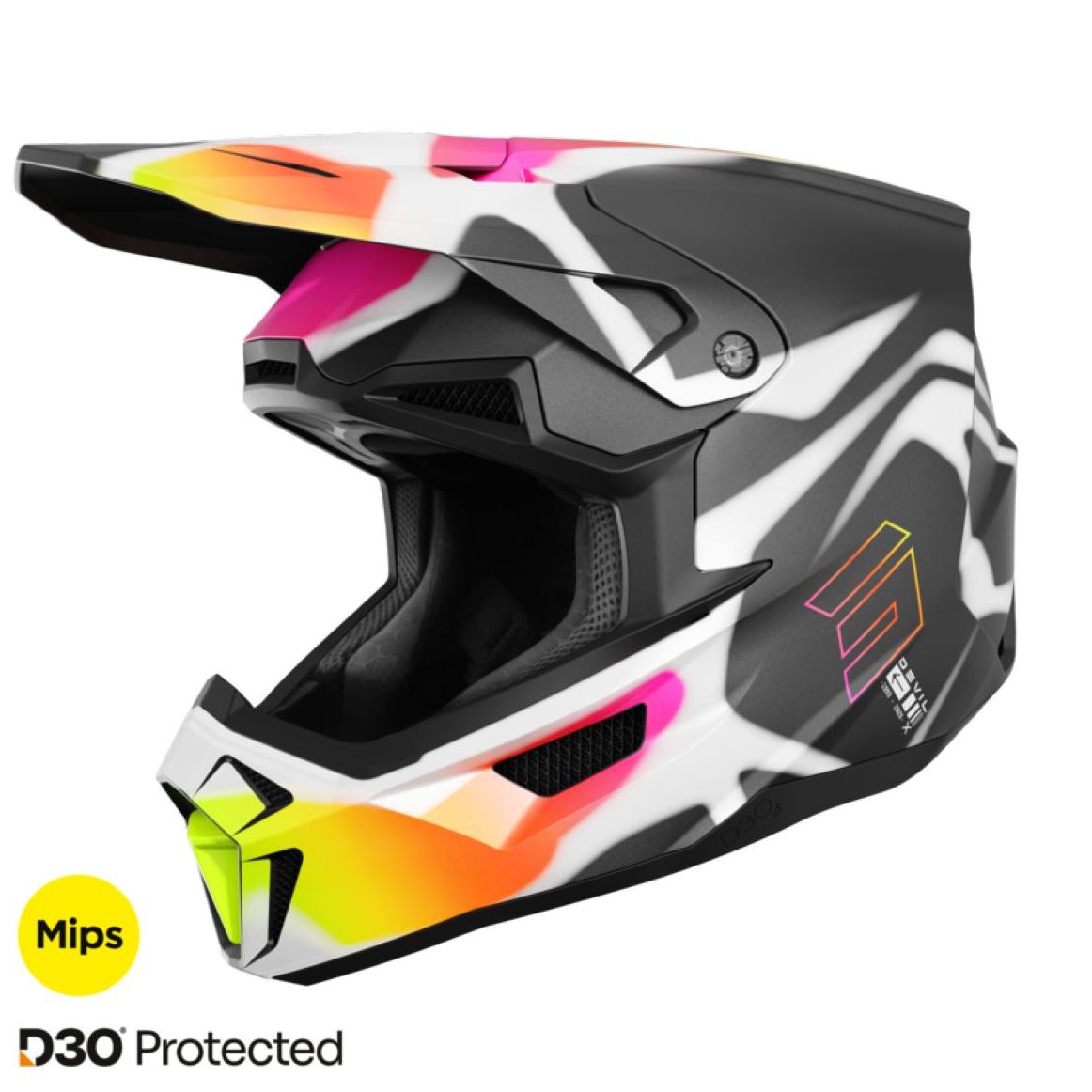 Casque cross Shot LITE - DEVIL 2025