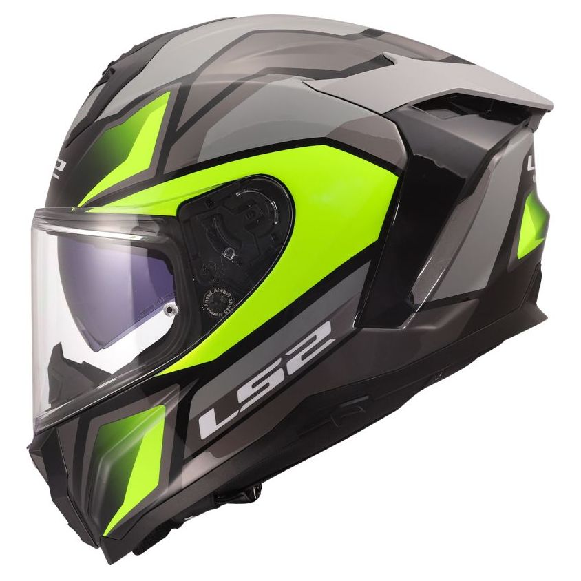 LS2 Casque intégral LS2 FF817 CHALLENGER II- VIPER — gris et jaune