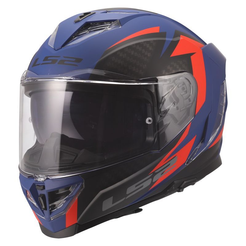 LS2 Casque intégral LS2 FF818 - STORM III - DYNAMO — bleu et rouge