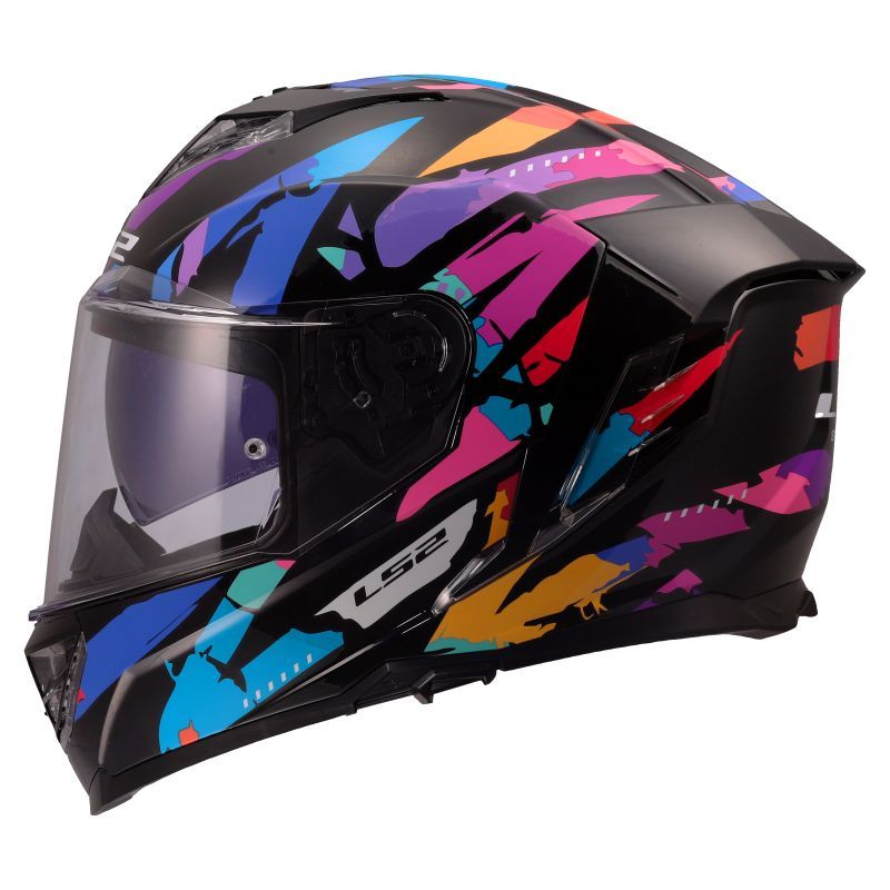LS2 Casque intégral LS2 FF818 - STORM III - KAOS — noir et violet
