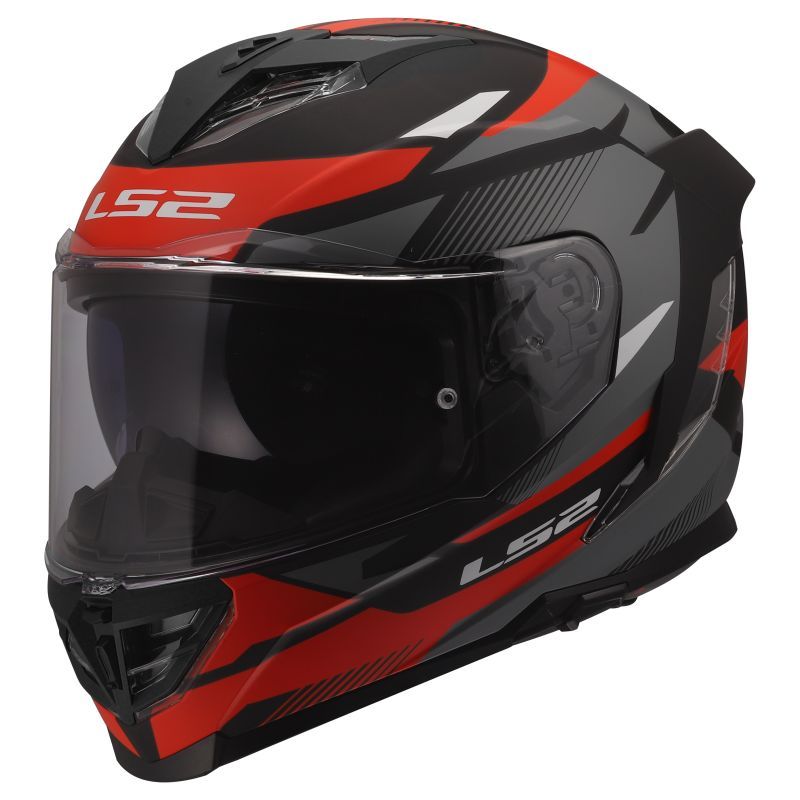 LS2 Casque intégral LS2 FF818 - STORM III - KOMAI — noir et rouge